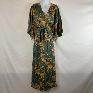 Zara Green Floral Jumpsuit